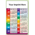 Animated Flip Image Wallet Card- Business Card & Calendar (Rainbow Colors)